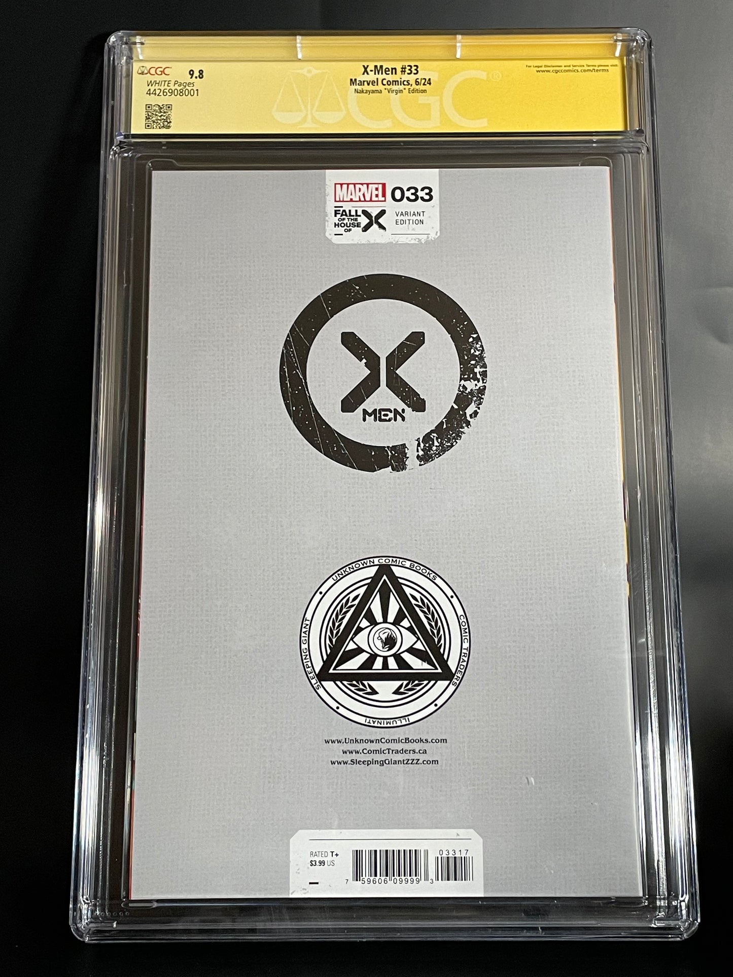 X-Men #33 - David Nakayama - CGC 9.8 SS - Signed by Actor Catherine Disher "Jean Grey"