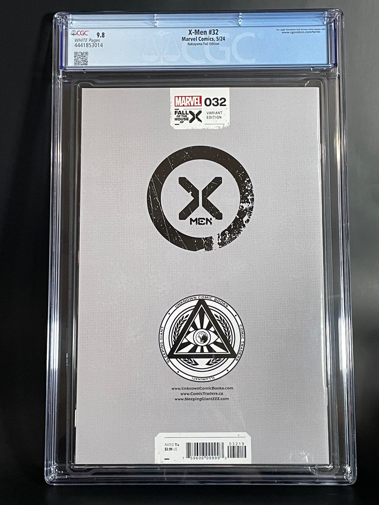 X-Men #32 - David Nakayama - CGC 9.8 - Spot Foil Virgin Variant