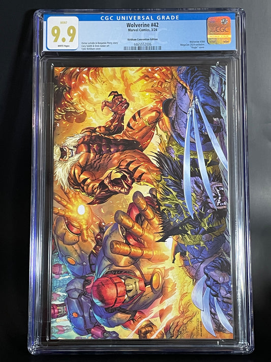 Wolverine #42 - Tyler Kirkham - CGC 9.9 - Megacon Exclusive Foil Virgin Variant