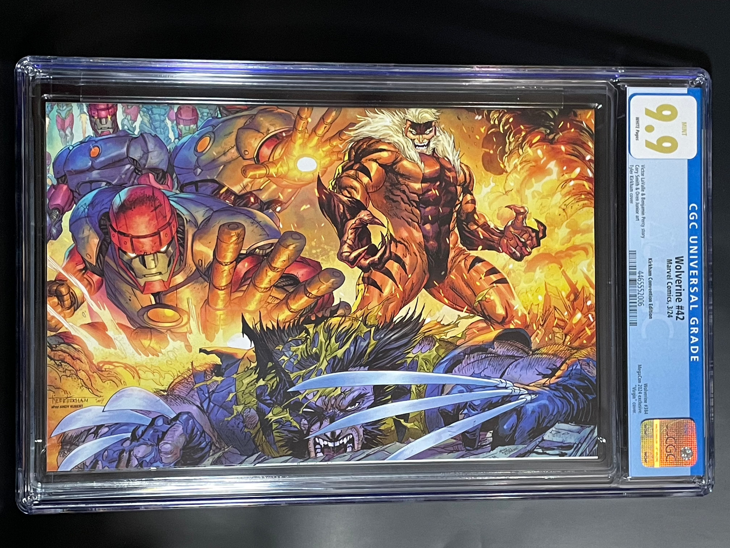 Wolverine #42 - Tyler Kirkham - CGC 9.9 - Megacon Exclusive Foil Virgin Variant