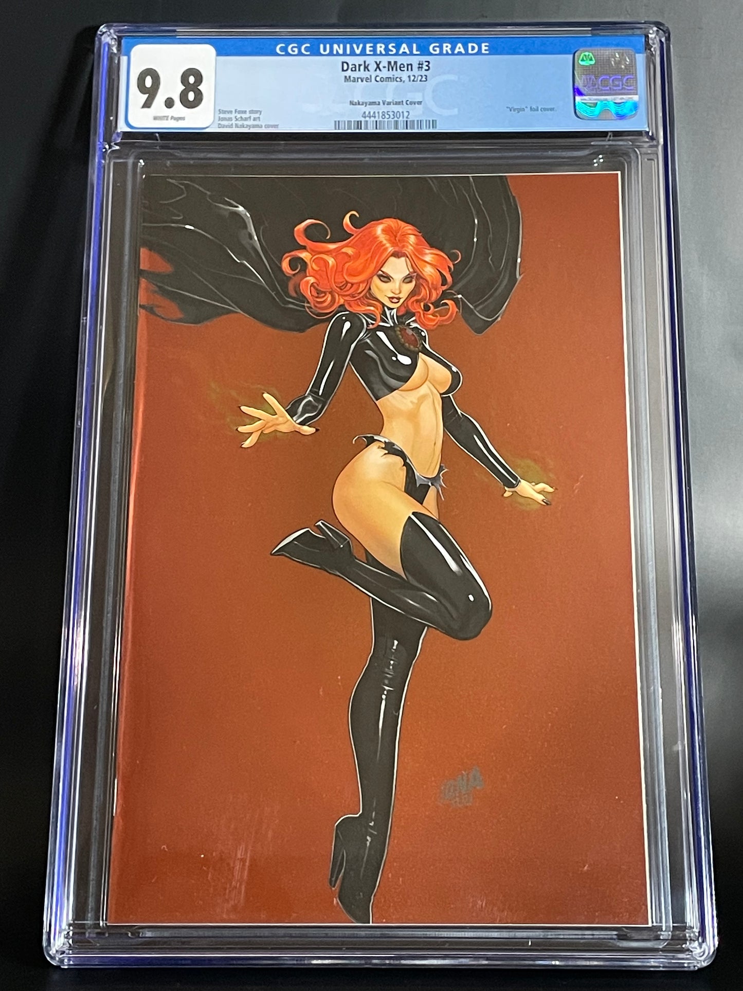 Dark X-Men #3 - David Nakayama - CGC 9.8 - Foil Virgin Variant