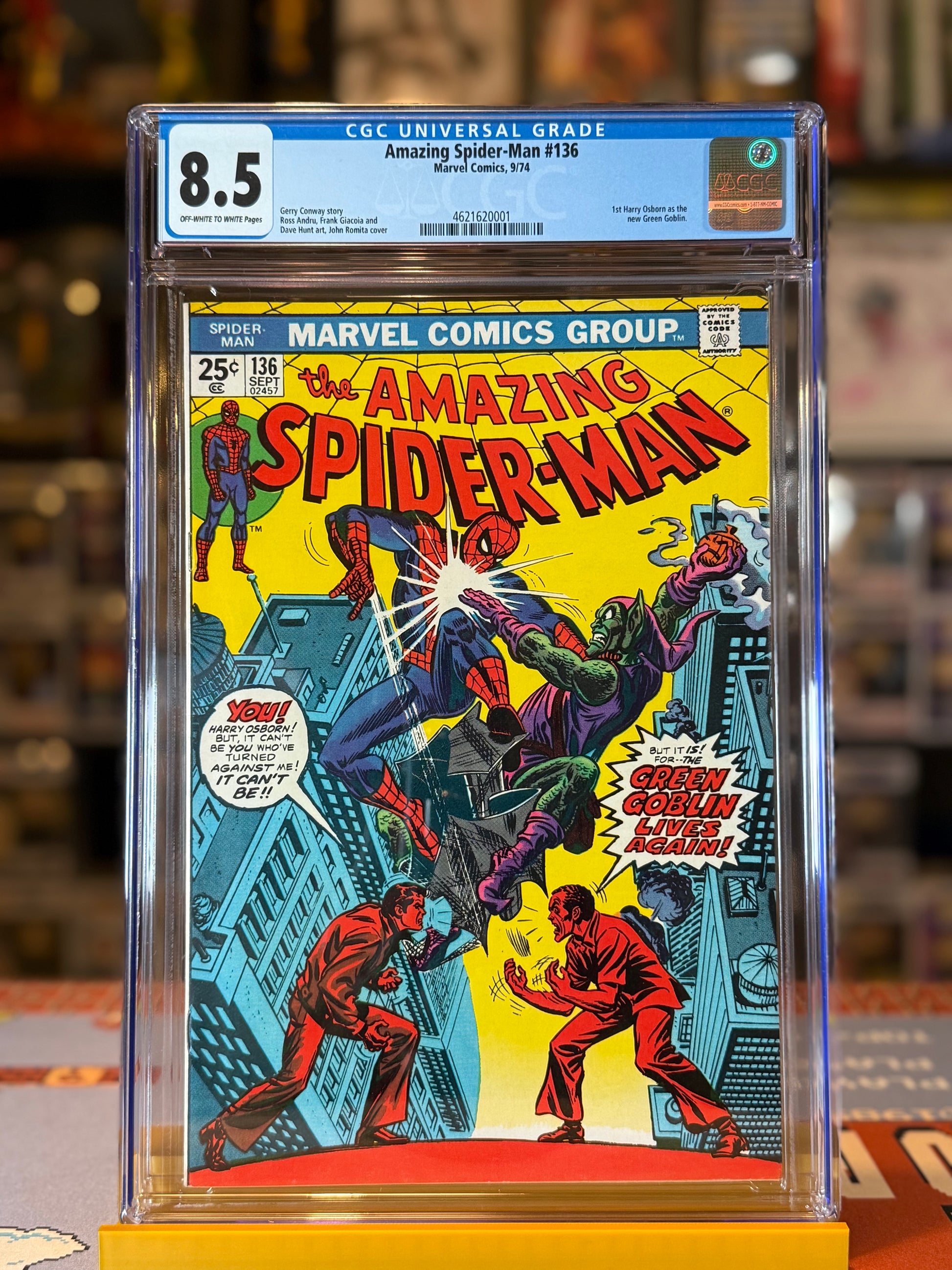 Amazing Spider-Man #136 CGC 8.5 – 1st Green Goblin (Harry Osborn) Key Issue | 4MComics