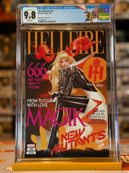 New Mutants #19 (2021) – CGC 9.8 NM/M – David Nakayama Hellfire Gala Fashion Variant | Magik Cover | Custom X-Men Label
