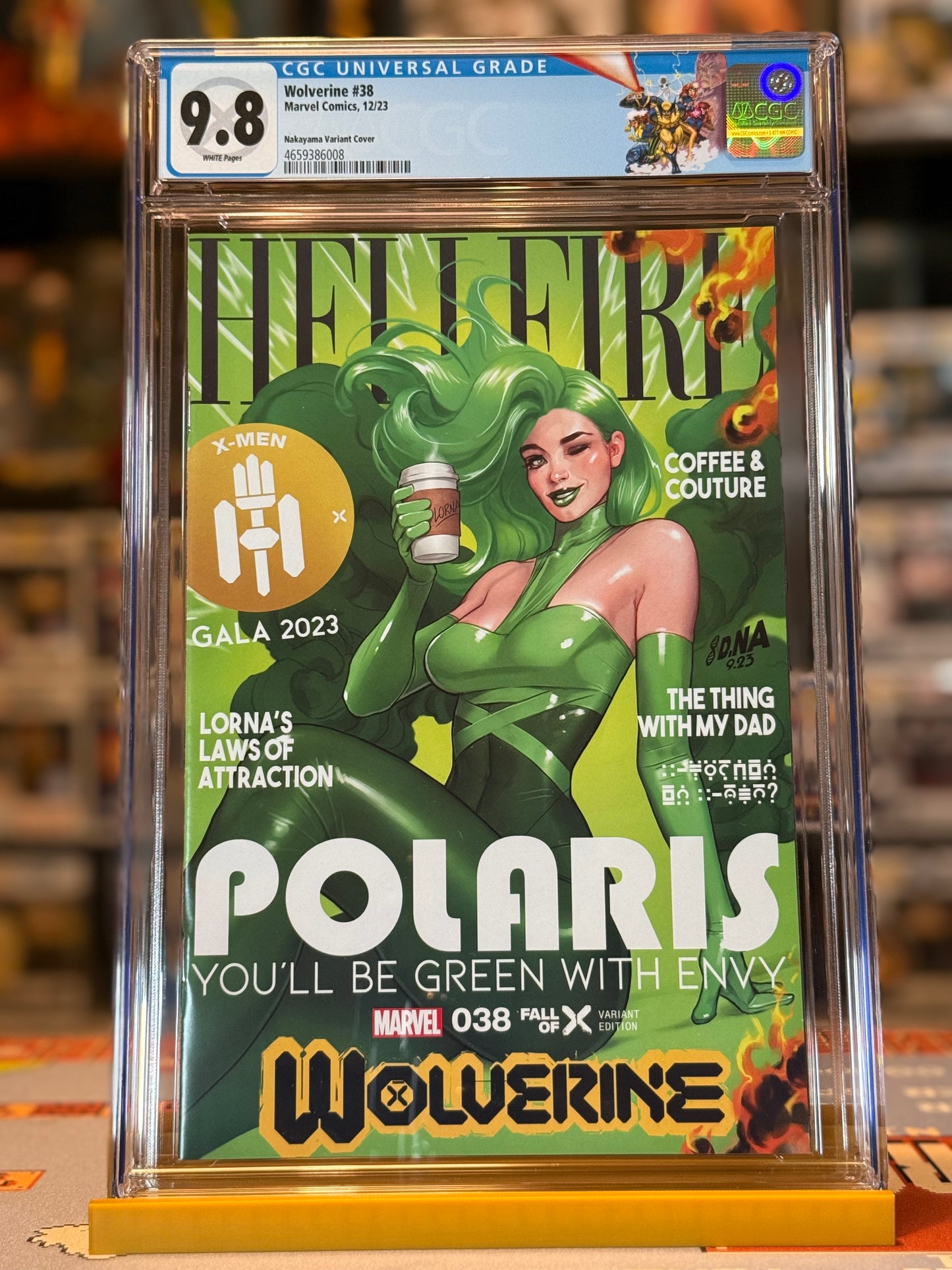 Wolverine #38 – CGC 9.8 NM/M | Polaris Hellfire Gala Fashion Variant | David Nakayama Exclusive (2023)