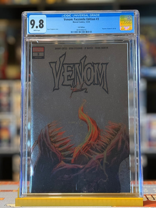 Venom #3 Facsimile CGC 9.8 Foil Edition A | Stegman Variant | 4M Comics