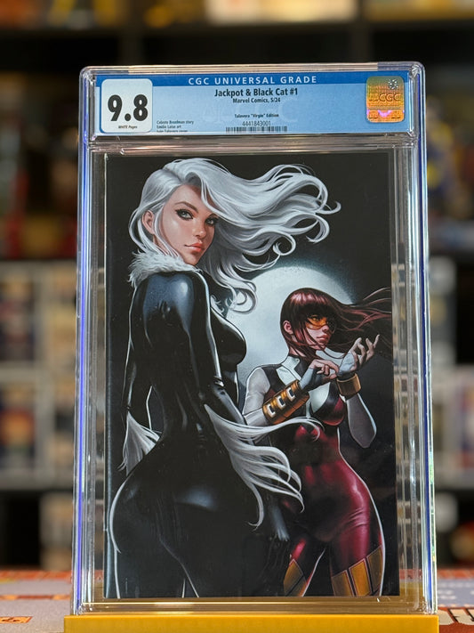 Jackpot & Black Cat #1 CGC 9.8 Virgin Variant | Ivan Talavera Exclusive Limited 600 | Marvel 2024 COA