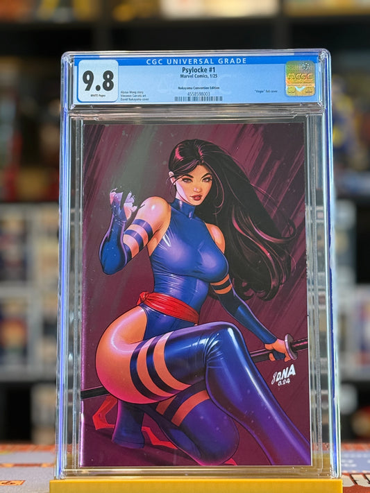 Psylocke #1 – Foil Virgin Exclusive Variant by David Nakayama | CGC 9.8