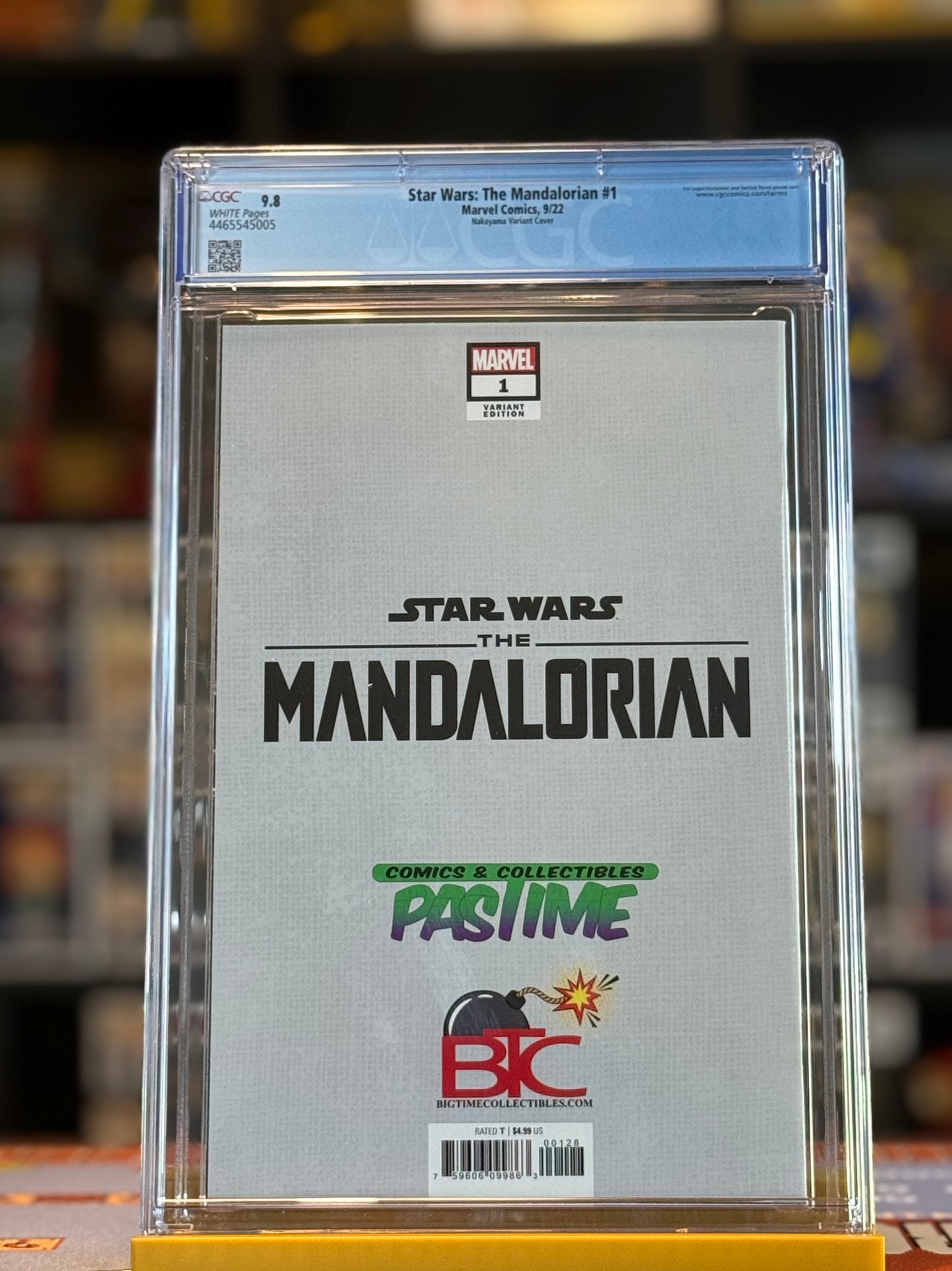 Star Wars: The Mandalorian #1 CGC 9.8 – Nakayama Variant | First Din Djarin & Grogu Comic Appearance