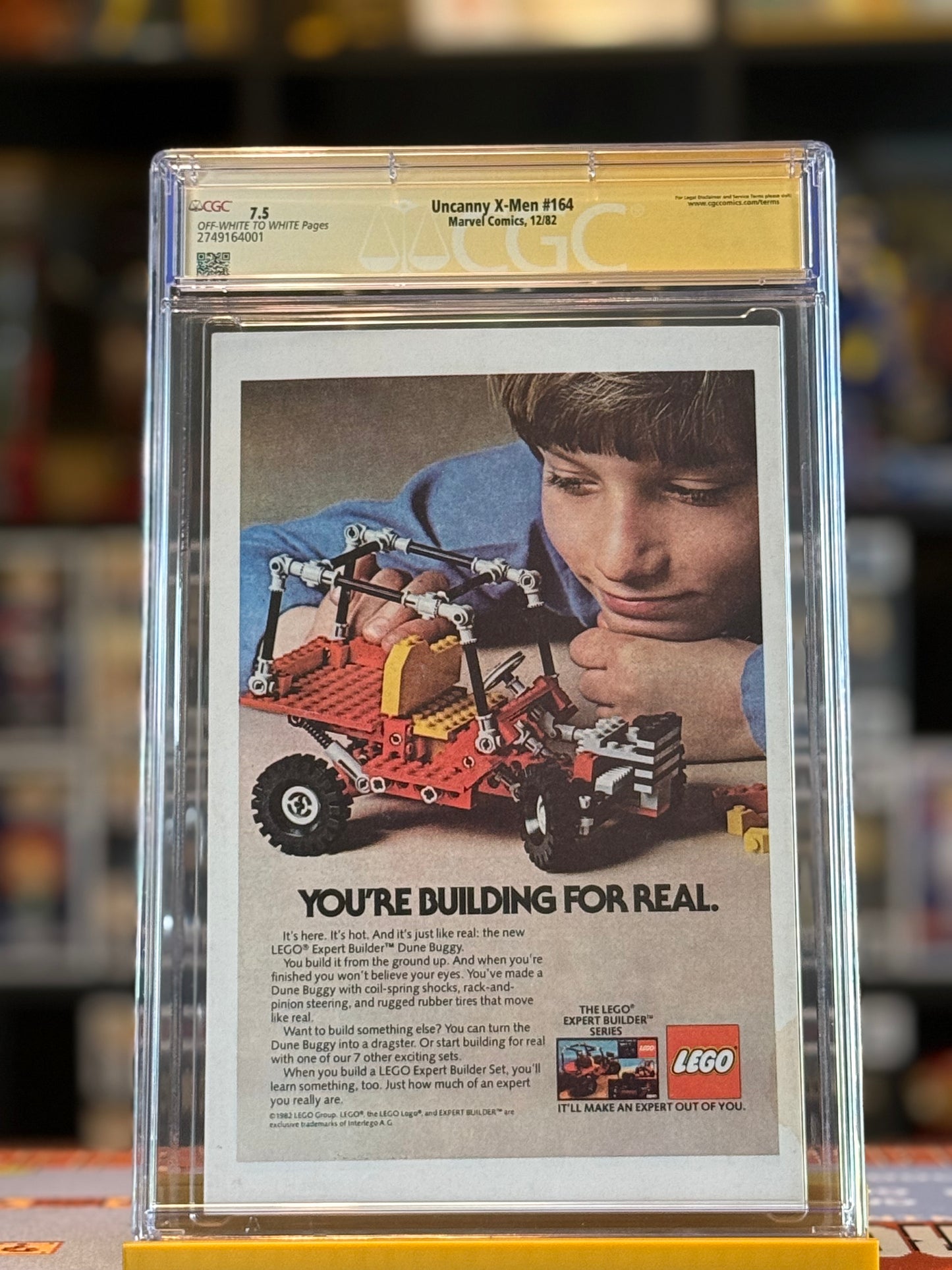 X-Men #164 CGC 7.5 Signature Series – 1st Binary Appearance | Signed by Chris Claremont