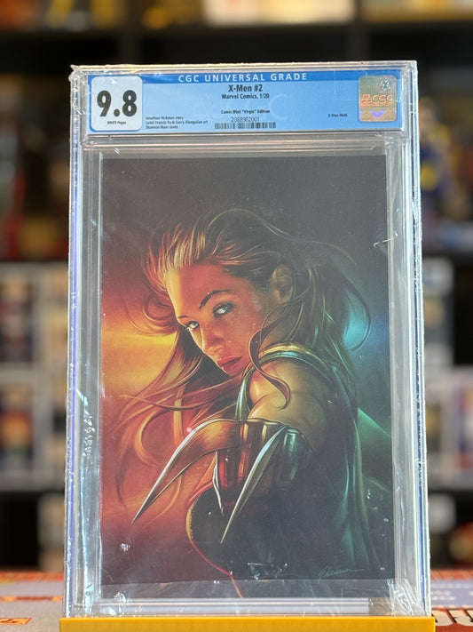 X-Men #2 Shannon Maer Virgin Variant CGC 9.8 — X-23 cover, Marvel Comics slabbed collectible.