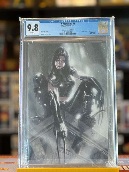 X-Men Red #1 Dell'Otto Virgin Variant CGC 9.8 slab featuring X-23 on exclusive 2018 Marvel cover