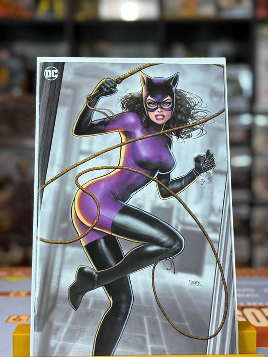 Catwoman Issue 64 Nathan Szerdy Virgin Variant Cover DC Comics 2024 Nine Lives storyline featuring Selina Kyle