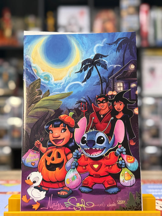 Stitch Issue 1 Nathan Szerdy signed NYCC Halloween Exclusive Variant with double color signature and COA Dynamite Entertainment 2025