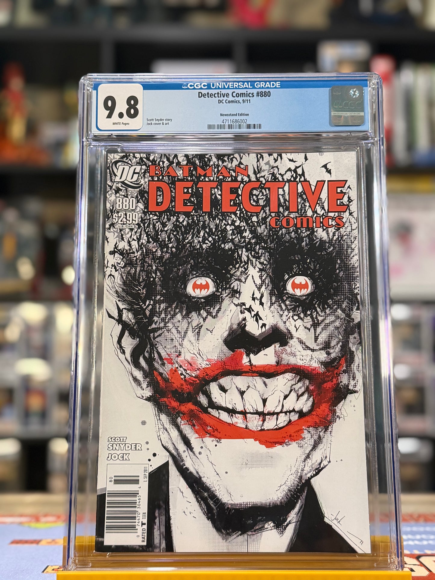 Detective Comics Issue 880 Newsstand Edition Joker cover by Jock with story by Scott Snyder DC Comics 2011