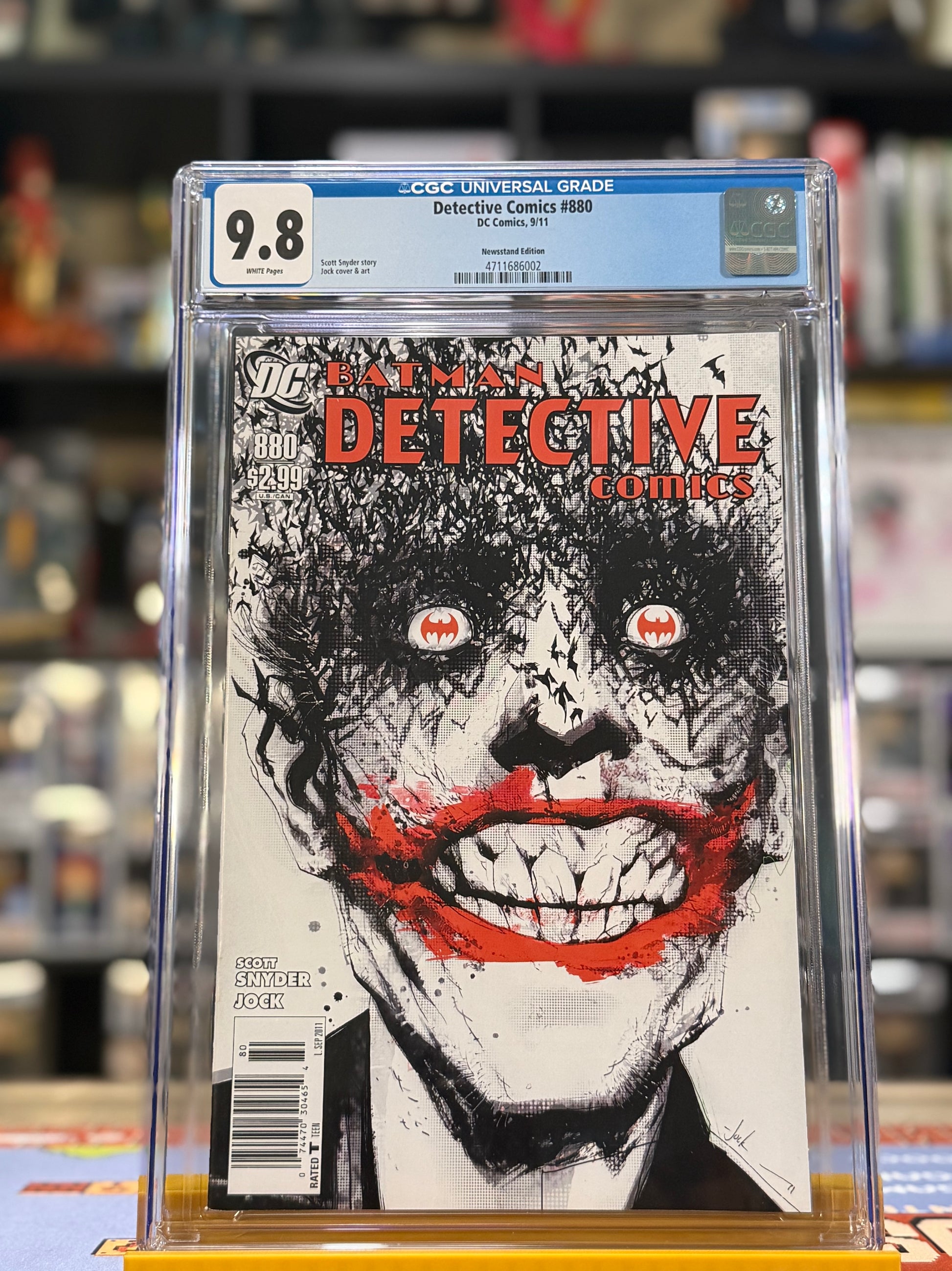 Detective Comics Issue 880 Newsstand Edition Joker cover by Jock with story by Scott Snyder DC Comics 2011