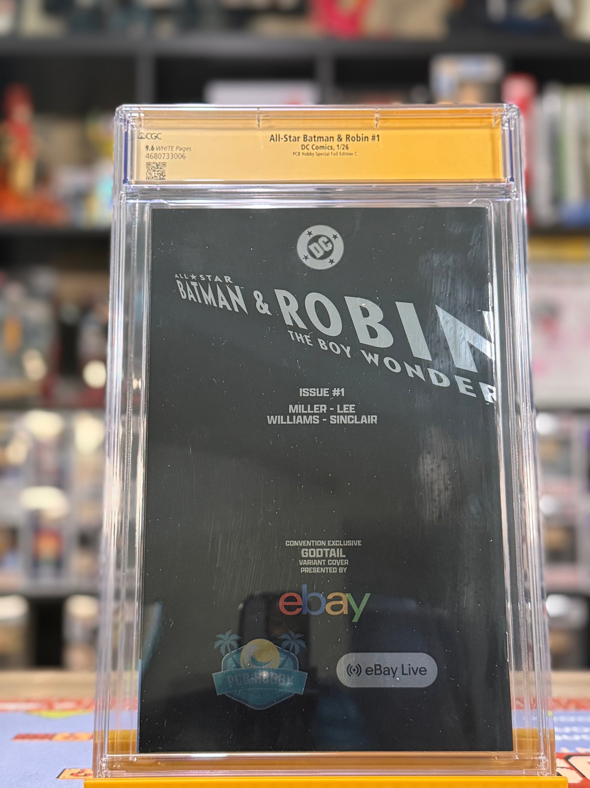 All Star Batman and Robin the Boy Wonder 1 2025 Facsimile Virgin Foil Convention Exclusive signed by Frank Miller limited 250 DC Comics