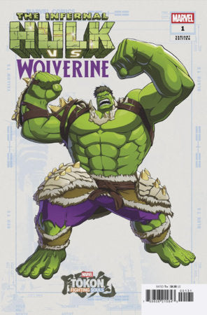 Infernal Hulk vs. Wolverine #1 Marvel Tokon Fighting Souls Variant featuring collectible Marvel Games artwork for the Hulk and Wolverine showdown.