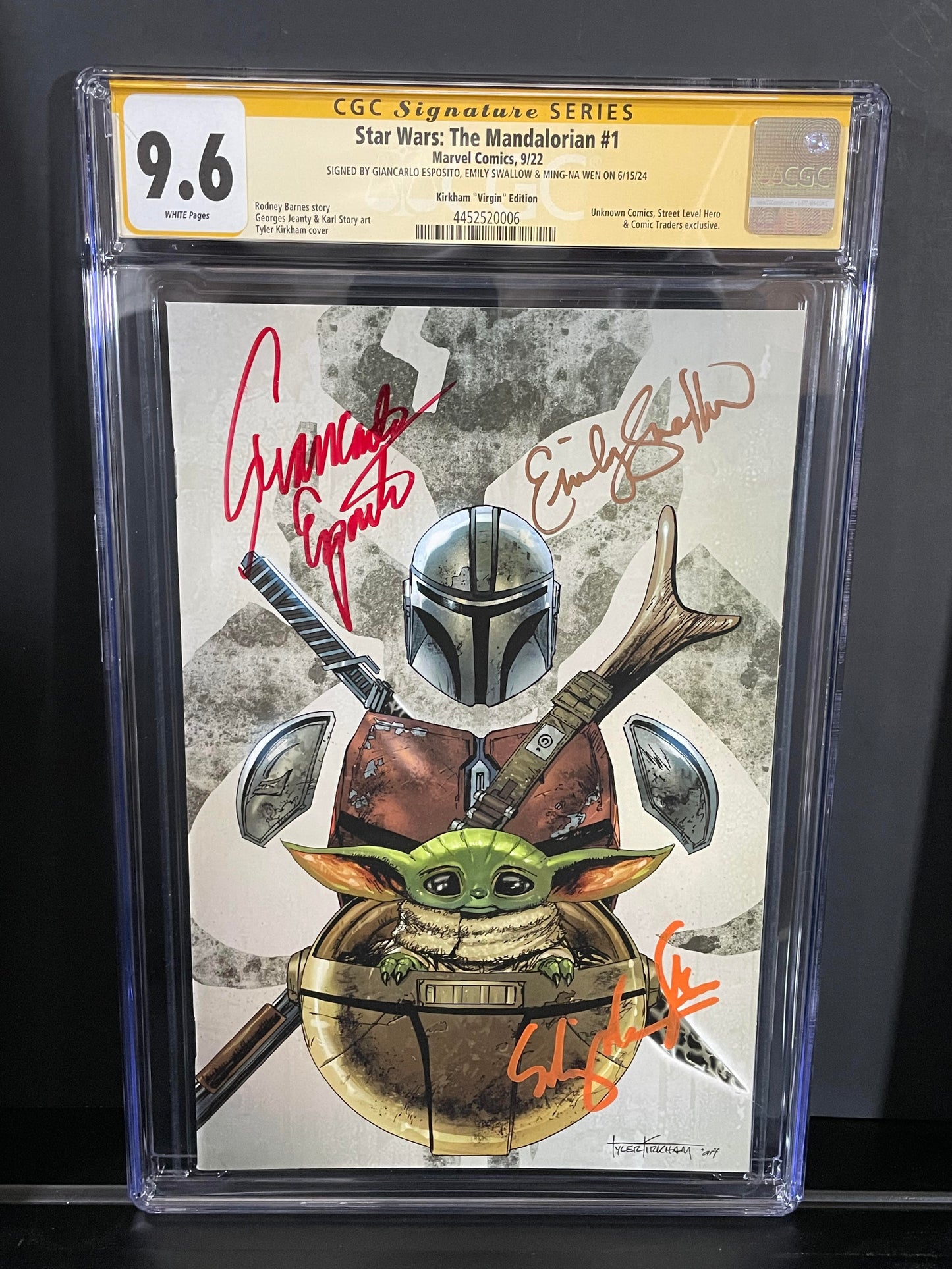 Star Wars: The Mandalorian - CGC 9.6 Signature Series - 3x Signed - Virgin Exclusive