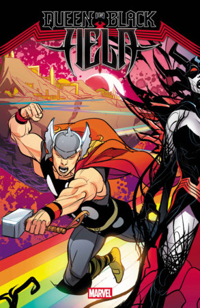 Queen in Black: Hela #1 cover by Pasqual Ferry featuring Hela's rise to power and the untold history of Knull, Thor, and the Queen in Black in Marvel Comics.