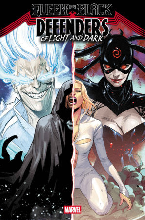 Queen in Black: Defenders of Light and Dark #2 cover by Pasqual Ferry featuring Marvel's Defenders battling the forces of Hela and Knull.