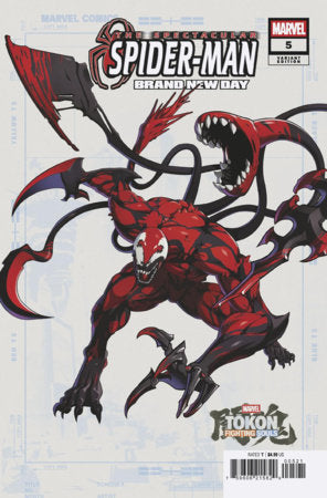 Spectacular Spider-Man: Brand New Day #5 Marvel Tokon Fighting Souls Variant featuring collectible Marvel Games artwork for the Spider-Man series.
