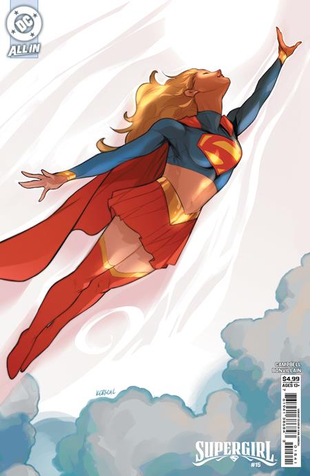 Supergirl #15 CVR D Karl Kerschl Card Stock Variant featuring Supergirl confronting Black Flame with premium cover artwork by Karl Kerschl for DC Comics.