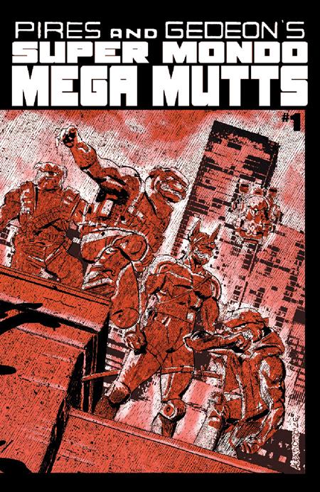 Super Mondo Mega Mutts #1 CVR B Alex Diotto Variant featuring collectible cover artwork from the sci-fi action comic series.
