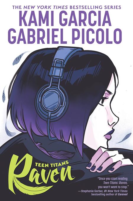 Teen Titans Raven TP cover featuring Raven Roth surrounded by dark mystical energy in Gabriel Picolo’s bestselling DC Ink graphic novel by Kami Garcia.