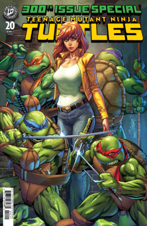Teenage Mutant Ninja Turtles #20 300th Issue Variant D by J. Scott Campbell featuring exclusive milestone cover artwork celebrating 300 issues of the iconic TMNT comic series.