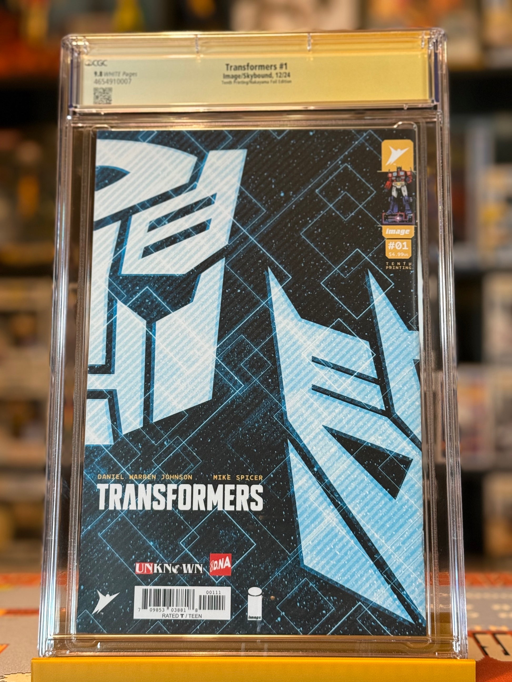 Transformers #1 Foil Variant CGC 9.8 SS Signed by Nakayama | 4MComics Exclusive Collectible