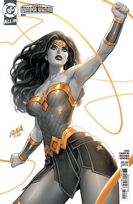 Wonder Woman #34 CVR B David Nakayama Card Stock Variant featuring Wonder Woman in The Wonder War storyline with premium cover artwork by David Nakayama for DC Comics.