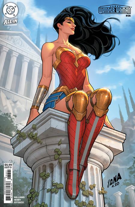 Wonder Woman #36 Cover B David Nakayama Card Stock Variant featuring collectible Wonder Woman cover artwork by David Nakayama for DC Comics.