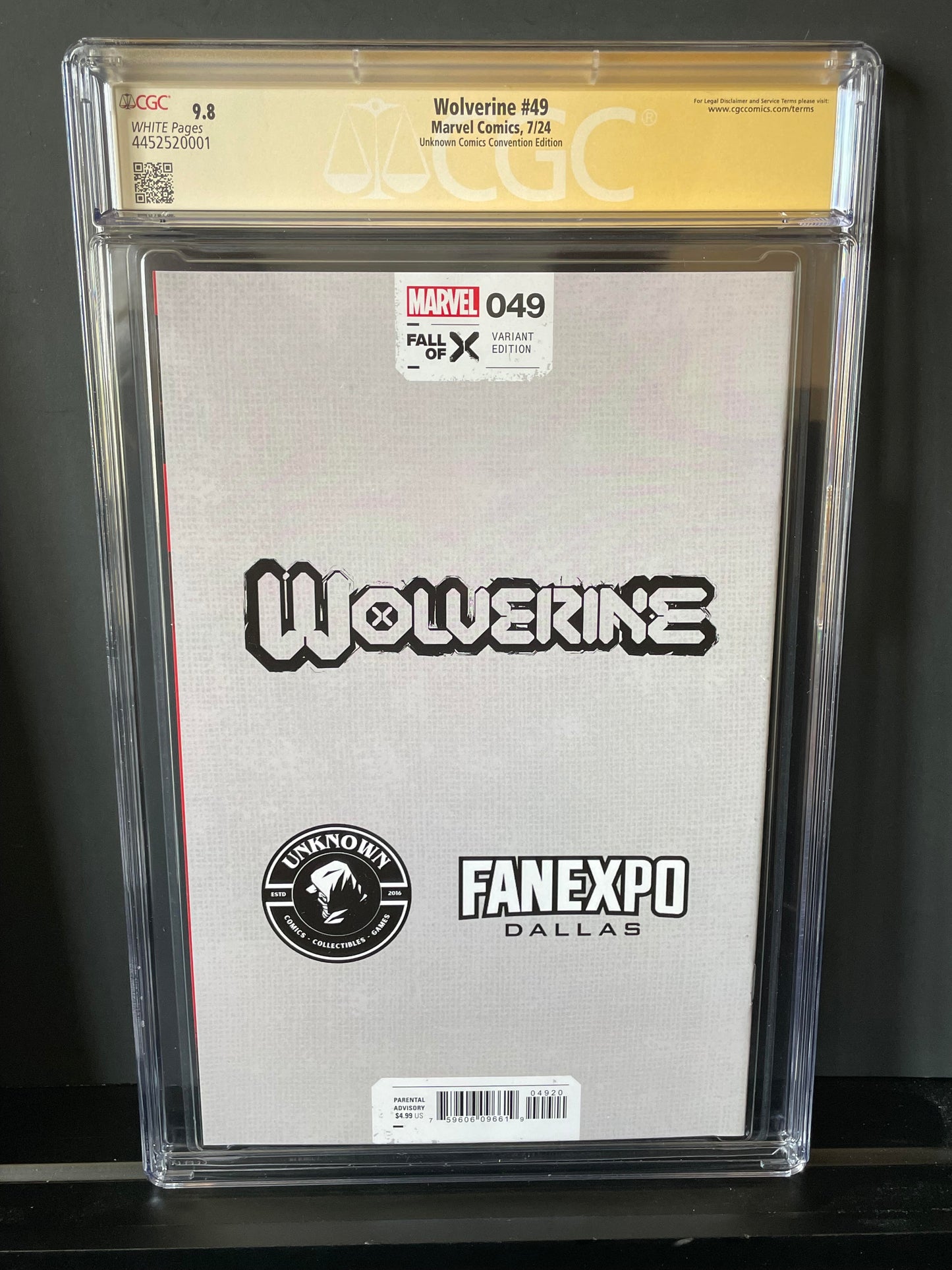 Wolverine #49 - Nakayama - CGC 9.8 Signature Series - Convention Exclusive