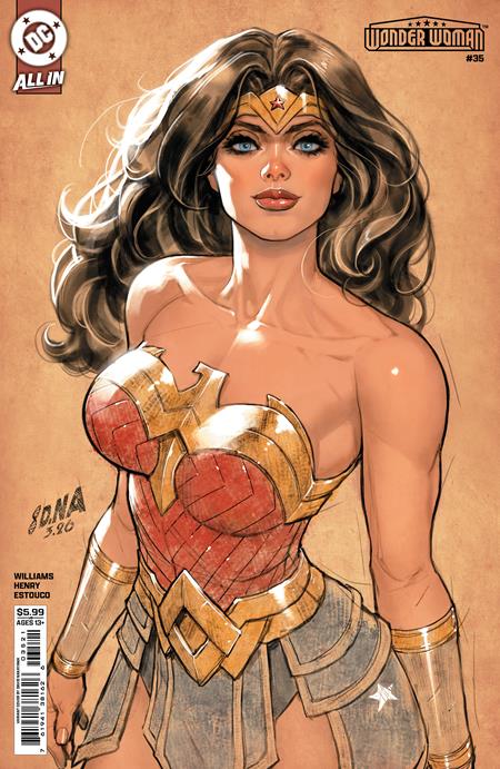 Wonder Woman #35 CVR B David Nakayama Card Stock Variant featuring premium collectible cover artwork by David Nakayama for DC Comics.