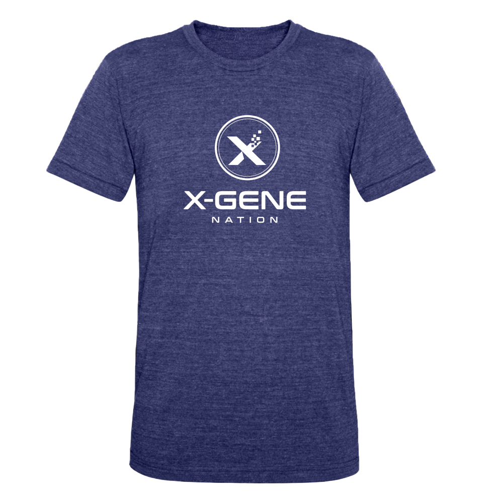 X-Gene Nation Tri-Blend T-Shirt - heather indigo