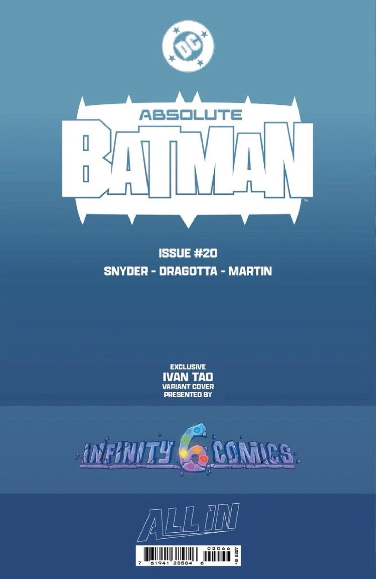 ABSOLUTE BATMAN #20 IVAN TAO EXCLUSIVE VARIANT