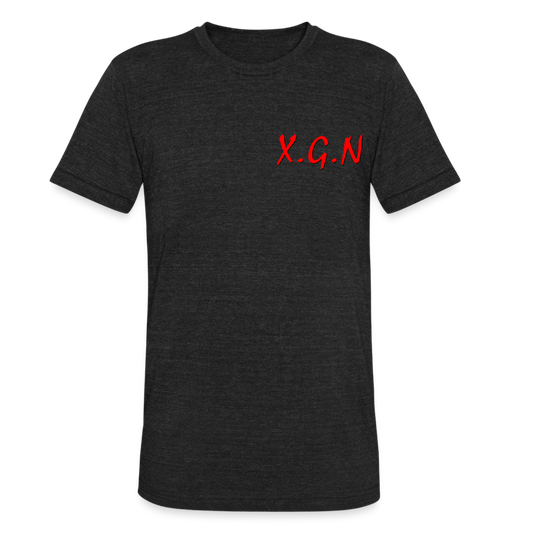 X-Gene Nation X.G.N. Unisex Tri-Blend T-Shirt - heather black