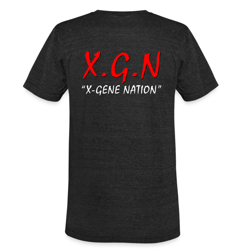 X-Gene Nation X.G.N. Unisex Tri-Blend T-Shirt - heather black